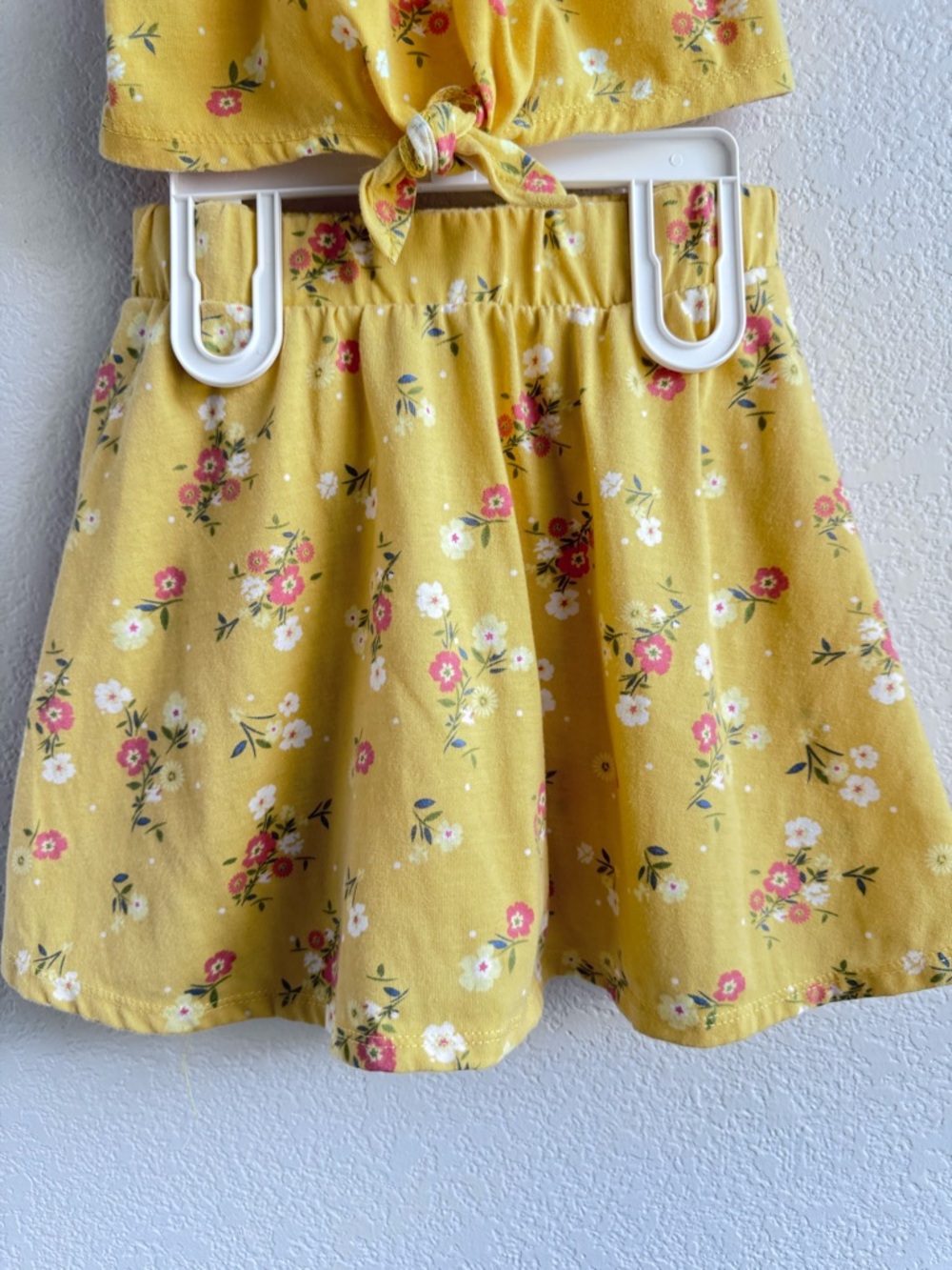 btween Yellow Floral Ruffle Tank & Skort Set. Size 6. - Picture 4 of 8